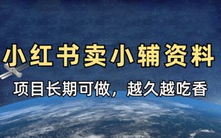小学教辅资料在小红书这样卖，项目长期稳定收益，越久越吃香