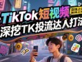 TikTok短视频带货线上课，深挖TK投流达人打法