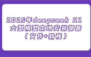 2025年deepseek R1 大型模型本地安装部署(文件+教程)，新手也能快速上手！