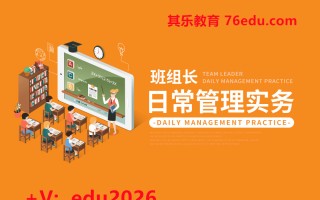 班组长日常管理实务（8集） mp4高清无水印视频教程网盘免费下载