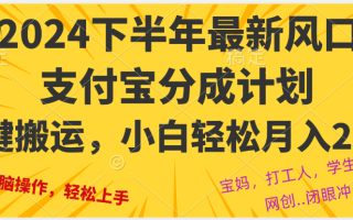 2024年下半年最新风口，一键搬运，小白轻松月入2W+