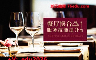 餐厅摆台服务技能提升（3集） mp4高清无水印视频教程网盘免费下载