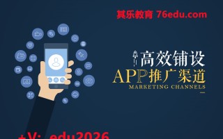 高效铺设APP推广渠道（2集） mp4高清无水印视频教程网盘免费下载