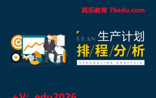 生产计划排程分析（3集） mp4高清无水印视频教程网盘免费下载