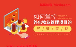 如何掌控外包物业管理项目的经营策略（5集） mp4高清无水印视频教程网盘免费下载