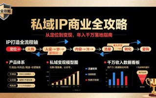 私域IP商业全攻略，从定位到变现，年入千万落地指南