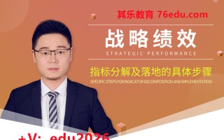 战略绩效指标分解及落地的具体步骤 mp4高清无水印视频教程网盘免费下载