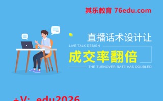 设计一份好的话术成交率翻倍 mp4高清无水印视频教程网盘免费下载