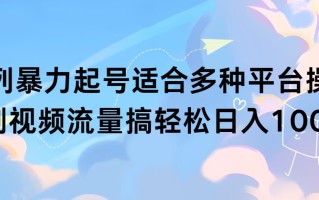 (9251期)扩列暴力起号适合多种平台操作原创视频流量搞轻松日入1000+