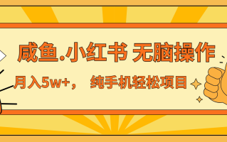 年前暴利项目，7天赚了2.6万，咸鱼,小红书 无脑操作