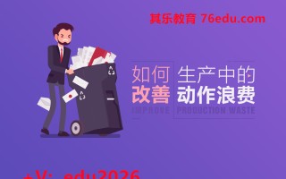 如何改善生产中的动作浪费（3集） mp4高清无水印视频教程网盘免费下载