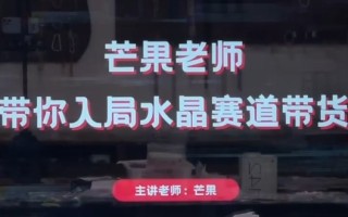 芒果老师·带你入局水晶赛道带货