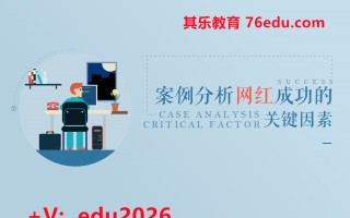 案例分析网红成功的关键因素（2集） mp4高清无水印视频教程网盘免费下载