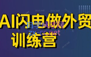 大卫·AI闪电做外贸训练营(更新5月)