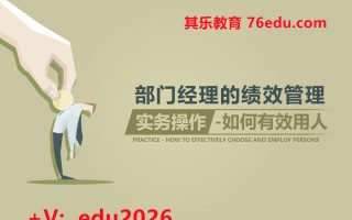 部门经理的绩效管理实务操作-如何有效用人（10集） mp4高清无水印视频教程网盘免费下载