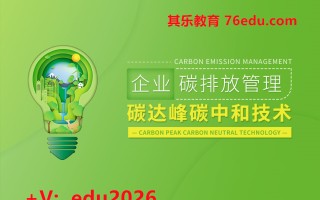 企业碳排放管理——碳达峰碳中和技术（6集） mp4高清无水印视频教程网盘免费下载
