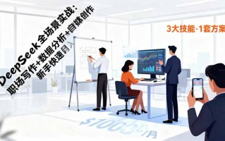 DeepSeek全场景实战：职场写作+数据分析+自媒体创作，新手快速月入过万