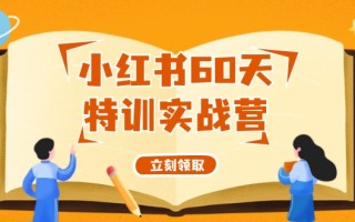 小红书60天特训实战营(系统课)从0打造能赚钱的小红书账号(55节课)