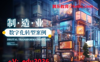 制造业数字化转型案例（4集） mp4高清无水印视频教程网盘免费下载