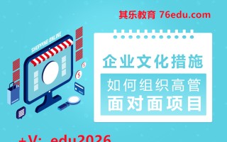 企业文化措施-如何组织高管面对面项目（2集） mp4高清无水印视频教程网盘免费下载