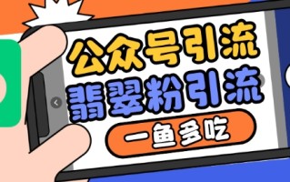 公众号利用推荐流量和搜一搜流量引流翡翠粉，一鱼多吃