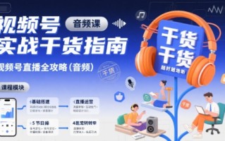 视频号实战干货指南，视频号直播全攻略(音频)