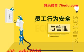 员工行为安全与管理（3集） mp4高清无水印视频教程网盘免费下载