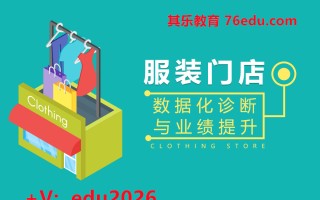 服装门店数据化诊断与业绩提升（4集） mp4高清无水印视频教程网盘免费下载