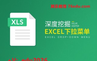 深度挖掘Excel下拉菜单（4集） mp4高清无水印视频教程网盘免费下载