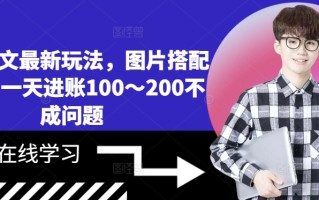 小说推文最新玩法，图片搭配文案，一天进账100～200不成问题