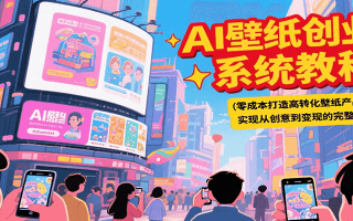 AI壁纸创业系统教程，零成本打造高转化壁纸产品，实现从创意到变现的完整闭环
