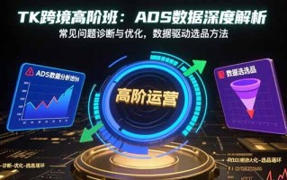 TK跨境高阶班：ADS数据深度解析，常见问题诊断与优化，数据驱动选品方法