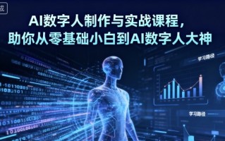 AI数字人制作与实战课程，助你从零基础小白到AI数字人大神
