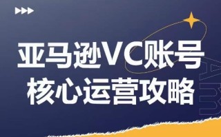 亚马逊VC账号核心玩法解析，实战经验拆解产品模块运营技巧，提升店铺GMV，有效提升运营利润