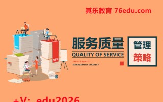 服务质量管理策略（4集） mp4高清无水印视频教程网盘免费下载