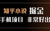 知乎图文小说掘金项目 非常好出单 用手机就可以做 新手一天轻松500+