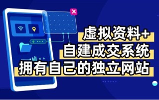 虚拟资料+青云自建资料系统，让你拥有自己的独立网站，日躺200+