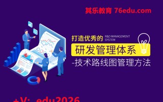 打造优秀的研发管理体系-技术路线图管理方法（4集） mp4高清无水印视频教程网盘免费下载