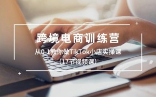 跨境电商训练营：从0-1教你做TikTok小店实操课(17节视频课