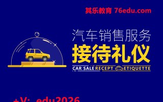 汽车销售服务接待礼仪（4集） mp4高清无水印视频教程网盘免费下载