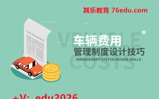 车辆费用管理制度设计技巧（3集） mp4高清无水印视频教程网盘免费下载