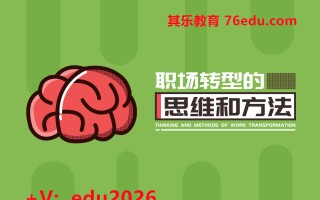 职场转型的思维和方法（5集） mp4高清无水印视频教程网盘免费下载