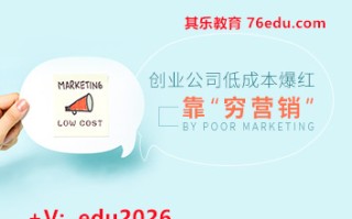 创业公司低成本爆红靠“穷营销”（5集） mp4高清无水印视频教程网盘免费下载