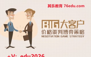 大客户价格谈判博弈策略（3集） mp4高清无水印视频教程网盘免费下载