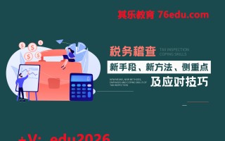 税务稽查新手段、新方法、侧重点及应对技巧（4集） mp4高清无水印视频教程网盘免费下载