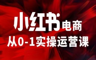小红书电商从0-1实操运营课，让你从小白到精英