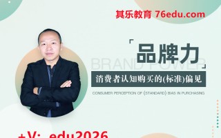 品牌力-消费者认知购买的（标准）偏见（3集） mp4高清无水印视频教程网盘免费下载