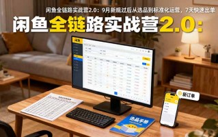闲鱼全链路实战营2.0：9月新规过后从选品到标准化运营，7天快速出单