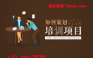 如何策划培训项目（2集） mp4高清无水印视频教程网盘免费下载