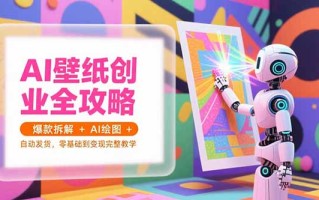 AI壁纸创业全攻略，爆款拆解+AI绘图+自动发货，零基础到变现完整教学
